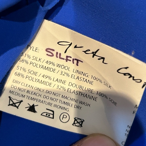 Greta Constantine custom order Silfit dress size M in cobalt. - Picture 5 of 8